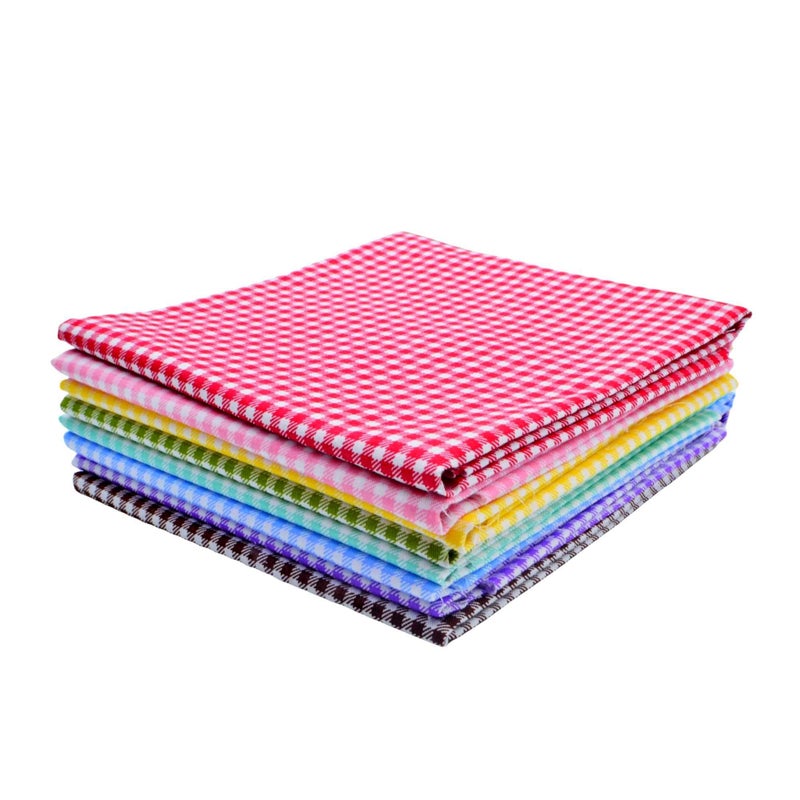 iNee Gingham Fat Quarters Fabric Bundles, Quilting Fabric for Sewing Crafting, 18 x 22 inches, (Gingham) - Image 4